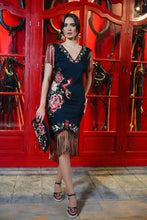 Cargar imagen en el visor de la galería, Alpargata Flamenca negro Káhyra
