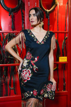 Cargar imagen en el visor de la galería, Bolso Flamenco negro Káhyra
