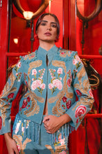 Cargar imagen en el visor de la galería, Chaqueta Pasodoble torera aqua Káhyra
