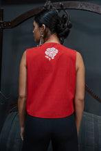 Cargar imagen en el visor de la galería, Chaleco Manila rojo Kahyra
