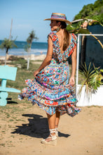 Cargar imagen en el visor de la galería, Vestido Atenas Volante Sunset &amp; Moon
