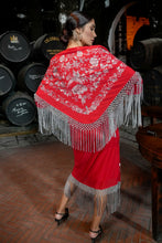 Cargar imagen en el visor de la galería, Mantón Manila rojo Káhyra
