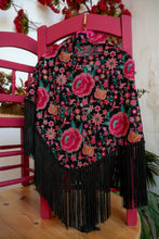 Cargar imagen en el visor de la galería, Mantón Feria negro Káhyra
