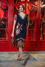 Cargar imagen en el visor de la galería, Vestido Flamenco negro Káhyra
