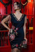 Cargar imagen en el visor de la galería, Vestido Flamenco negro Káhyra
