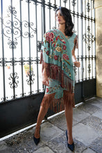 Cargar imagen en el visor de la galería, Vestido Flamenco verde Káhyra
