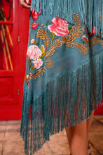 Cargar imagen en el visor de la galería, Vestido Pasodoble verde Káhyra
