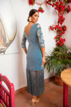 Cargar imagen en el visor de la galería, Vestido Chanelando azul Káhyra

