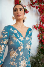 Cargar imagen en el visor de la galería, Vestido Chanelando azul Káhyra
