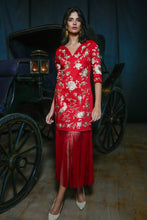 Cargar imagen en el visor de la galería, Vestido Chanelando rojo Káhyra

