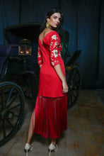 Cargar imagen en el visor de la galería, Vestido Chanelando rojo Káhyra
