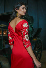 Cargar imagen en el visor de la galería, Vestido Chanelando rojo Káhyra

