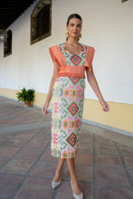 Cargar imagen en el visor de la galería, Vestido Mariposa mandarina Káhyra
