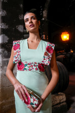 Cargar imagen en el visor de la galería, Vestido Mariposa Feria verde Káhyra
