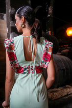 Cargar imagen en el visor de la galería, Vestido Mariposa Feria verde Káhyra
