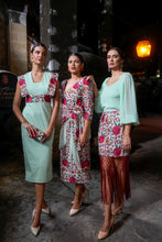 Cargar imagen en el visor de la galería, Vestido Mariposa Feria verde Káhyra
