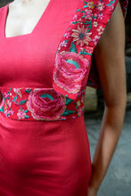 Cargar imagen en el visor de la galería, Vestido Mariposa Feria rojo Káhyra
