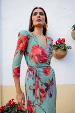 Cargar imagen en el visor de la galería, Vestido Macarena flores káhyra
