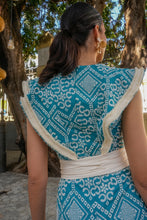 Cargar imagen en el visor de la galería, Vestido Lozanía aguamarina Káhyra
