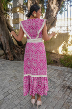 Cargar imagen en el visor de la galería, Vestido Lozanía fucsia Káhyra
