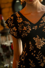 Cargar imagen en el visor de la galería, Vestido Jazmín negro Káhyra
