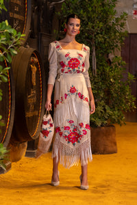 Falda Fino Beige Káhyra