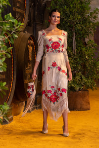 Falda Fino Beige Káhyra