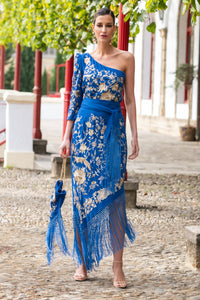 Falda Solera Azul Káhyra