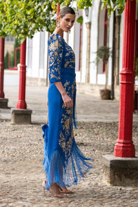 Falda Solera Azul Káhyra