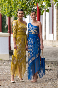 Falda Solera Azul Káhyra