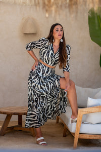 Top Poniente Zebra Neg Sunset & Moon