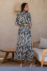 Top Poniente Zebra Neg Sunset & Moon