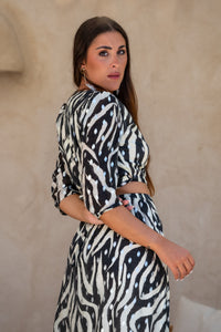 Top Poniente Zebra Neg Sunset & Moon