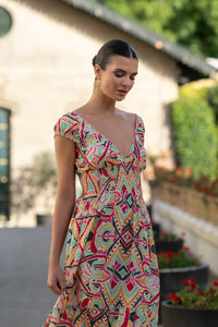 Vestido Mar Geometrico Sunset & Moon