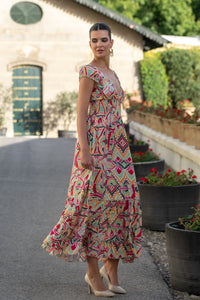 Vestido Mar Geometrico Sunset & Moon