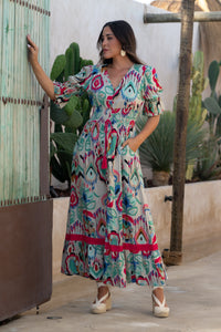 Vestido Sol Abstracto Sunset & Moon