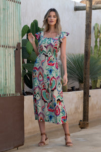 Vestido Cala Abstracto Sunset & Moon