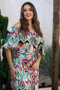 Vestido Orilla Abstracto Sunset & Moon