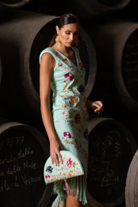 Vestido Oloroso Verde Agua Káhyra