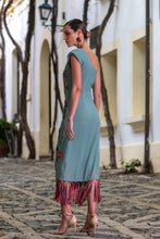 Cargar imagen en el visor de la galería, Vestido Claveles De Feria Verde Káhyra
