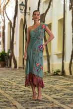 Cargar imagen en el visor de la galería, Vestido Claveles De Feria Verde Káhyra

