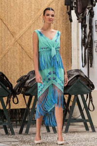 Vestido Balbaína Verde Menta Káhyra