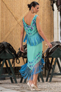 Vestido Balbaína Verde Menta Káhyra