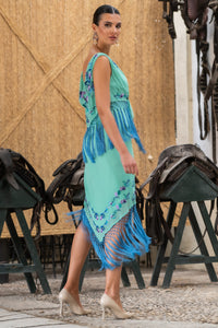 Vestido Balbaína Verde Menta Káhyra