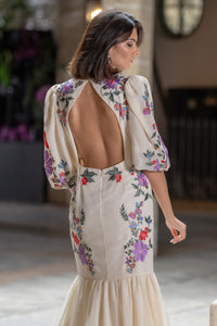 Vestido Amapola Beige Káhyra