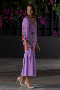 Vestido Amapola Lavanda Káhyra
