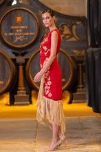 Cargar imagen en el visor de la galería, Vestido España Coral Rojo Káhyra
