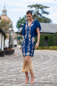 Vestido Rosal Azul Káhyra