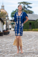 Cargar imagen en el visor de la galería, Vestido Rosal Azul Káhyra
