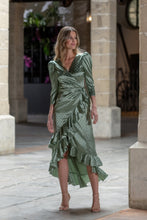 Cargar imagen en el visor de la galería, Vestido Cream Verde Káhyra
